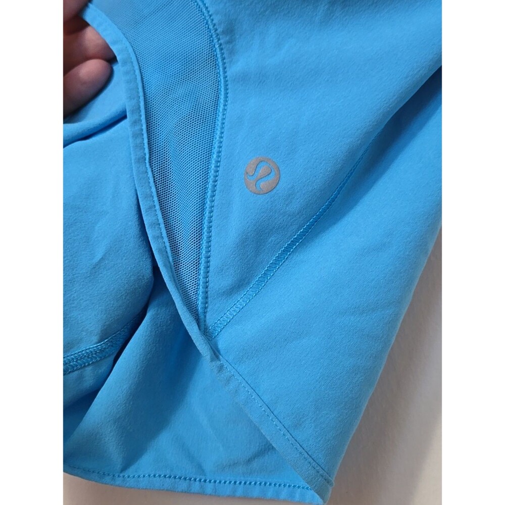 Lululemon Athletica Light Blue Women's Size 10 Running Shorts Athleisure - Picture 2 of 4